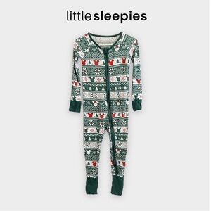Little Sleepies | Disney Mickey Fair Isle Zippy Size 6-12 Months